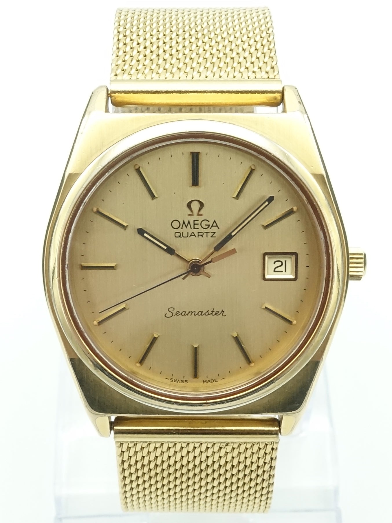 Omega Seamaster Quartz Full Gold – Luxo Time Firenze