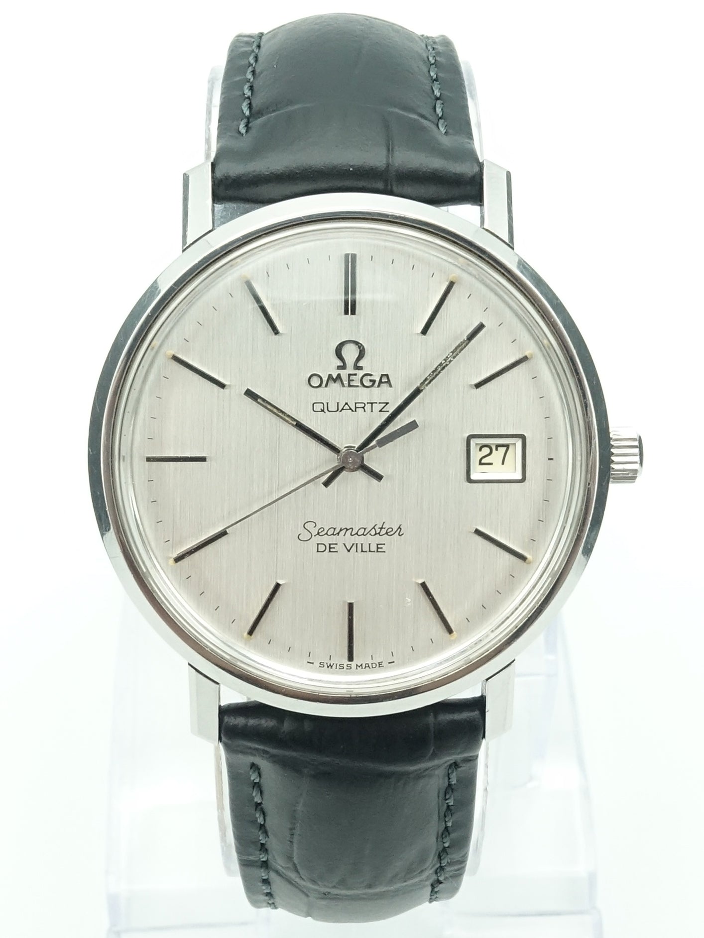 1977 Omega Seamaster Deville Quartz Ref. 196.0075 Timepiece Vintage