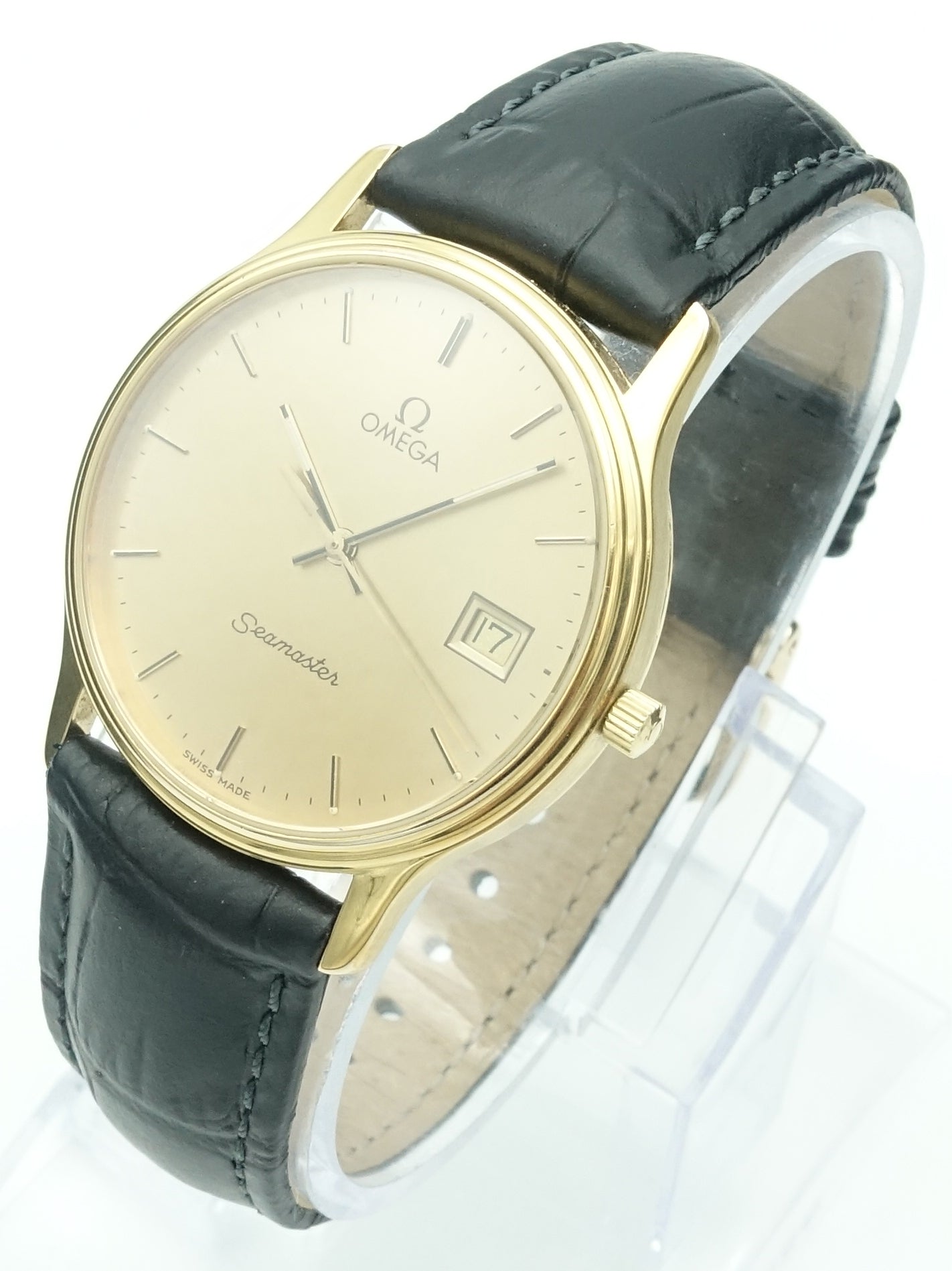 1982 9ct Gold Omega Seamaster Quartz Ref. 196.775