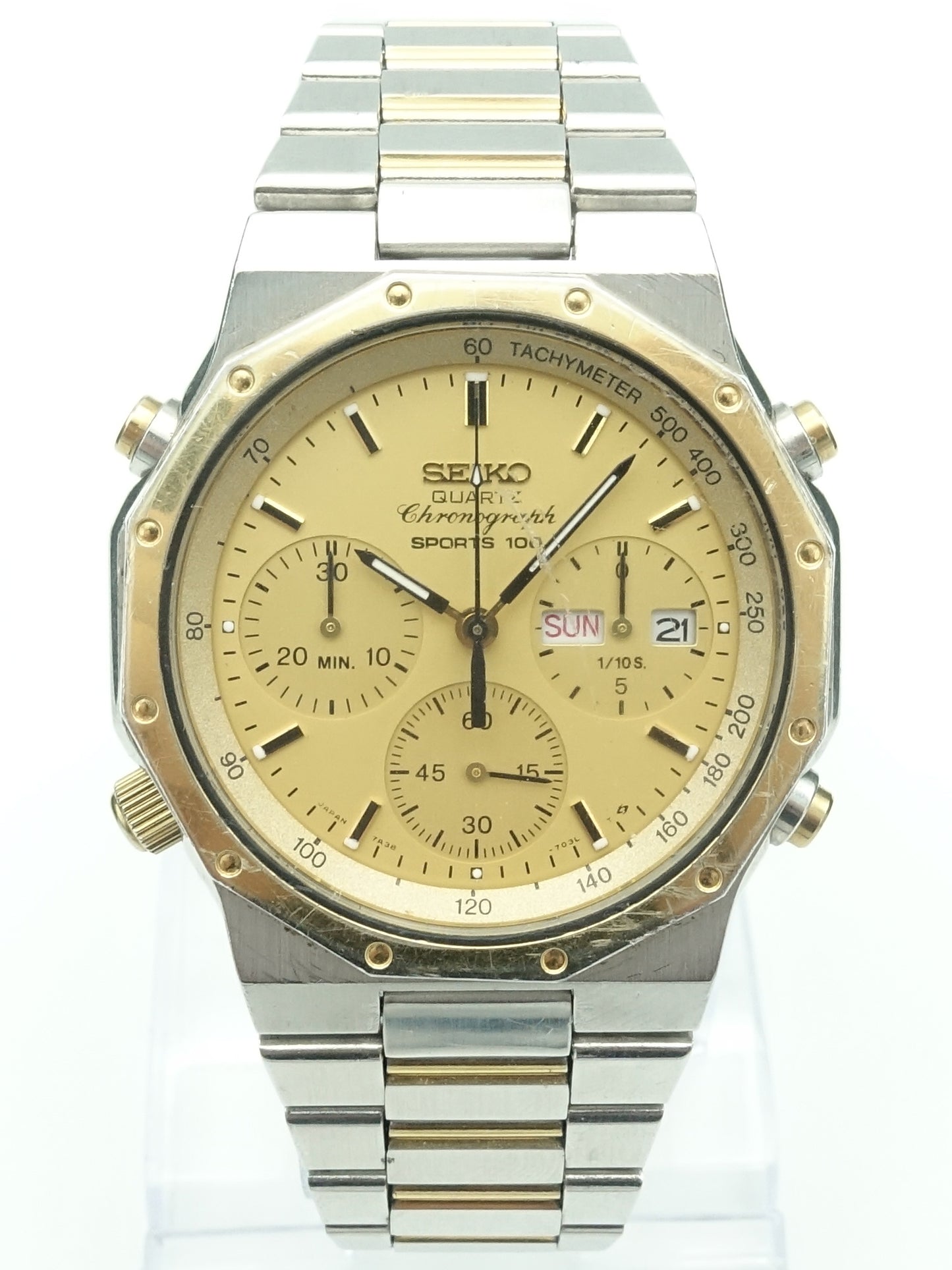 1995 Seiko Chronograph Sports 100 Ref. 7A38-702A