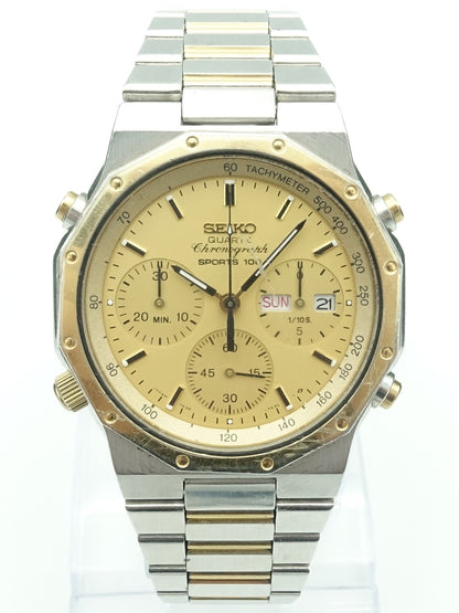 1995 Seiko Chronograph Sports 100 Ref. 7A38-702A