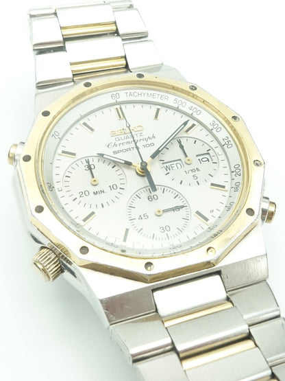 1995 Seiko Chronograph Sports 100 Ref. 7A38-7020