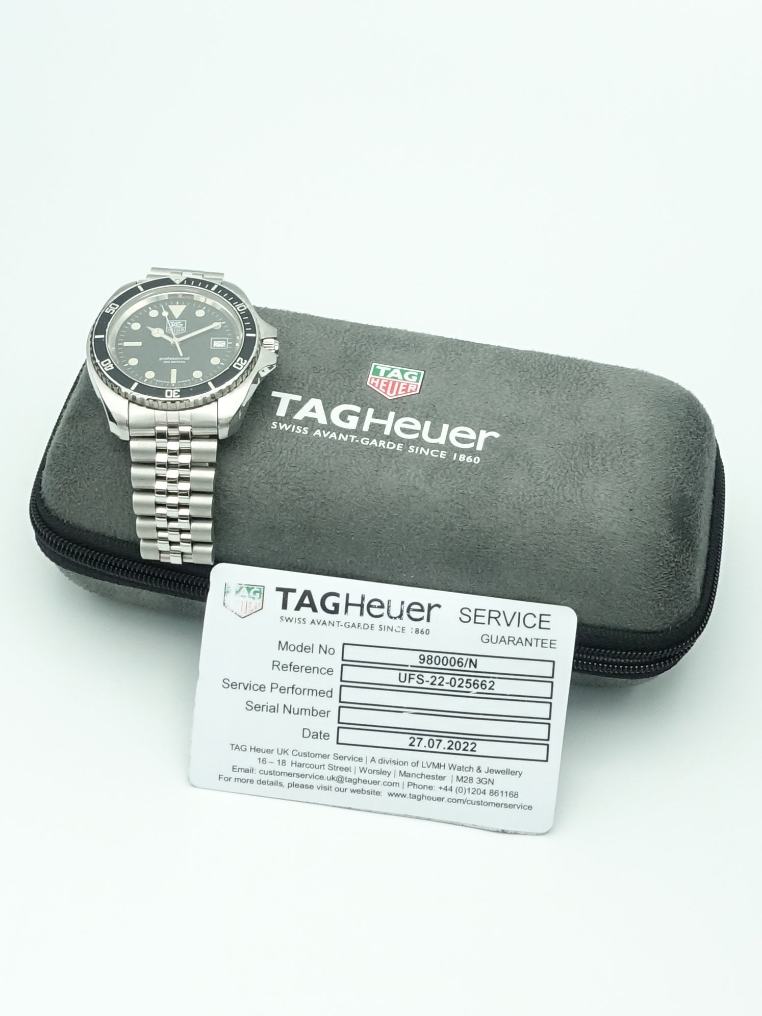 Tag Heuer 1000 Ref. 980.006N Timepiece Vintage