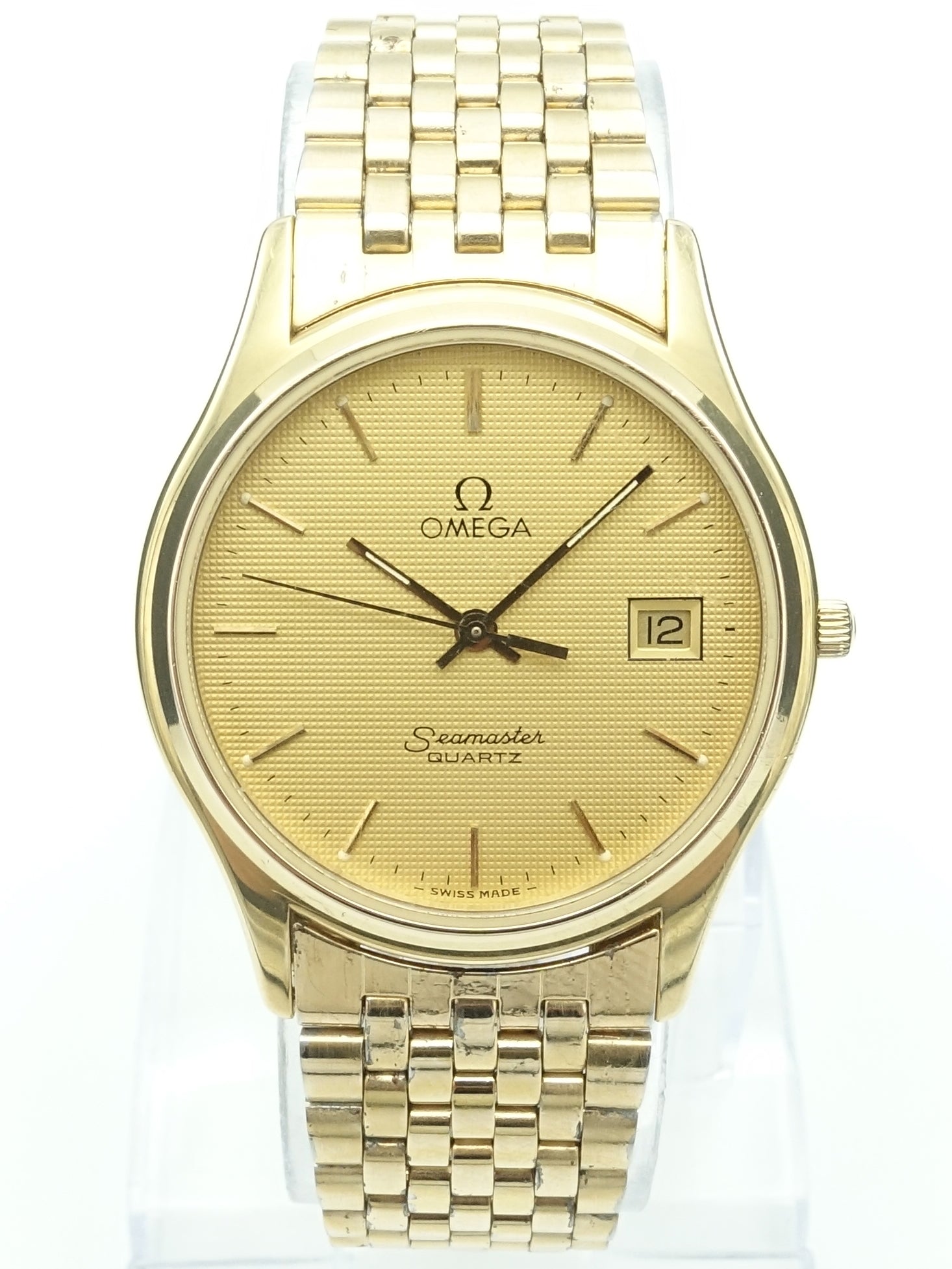 1982 Omega Seamaster Quartz Ref. 196.0251 Timepiece Vintage