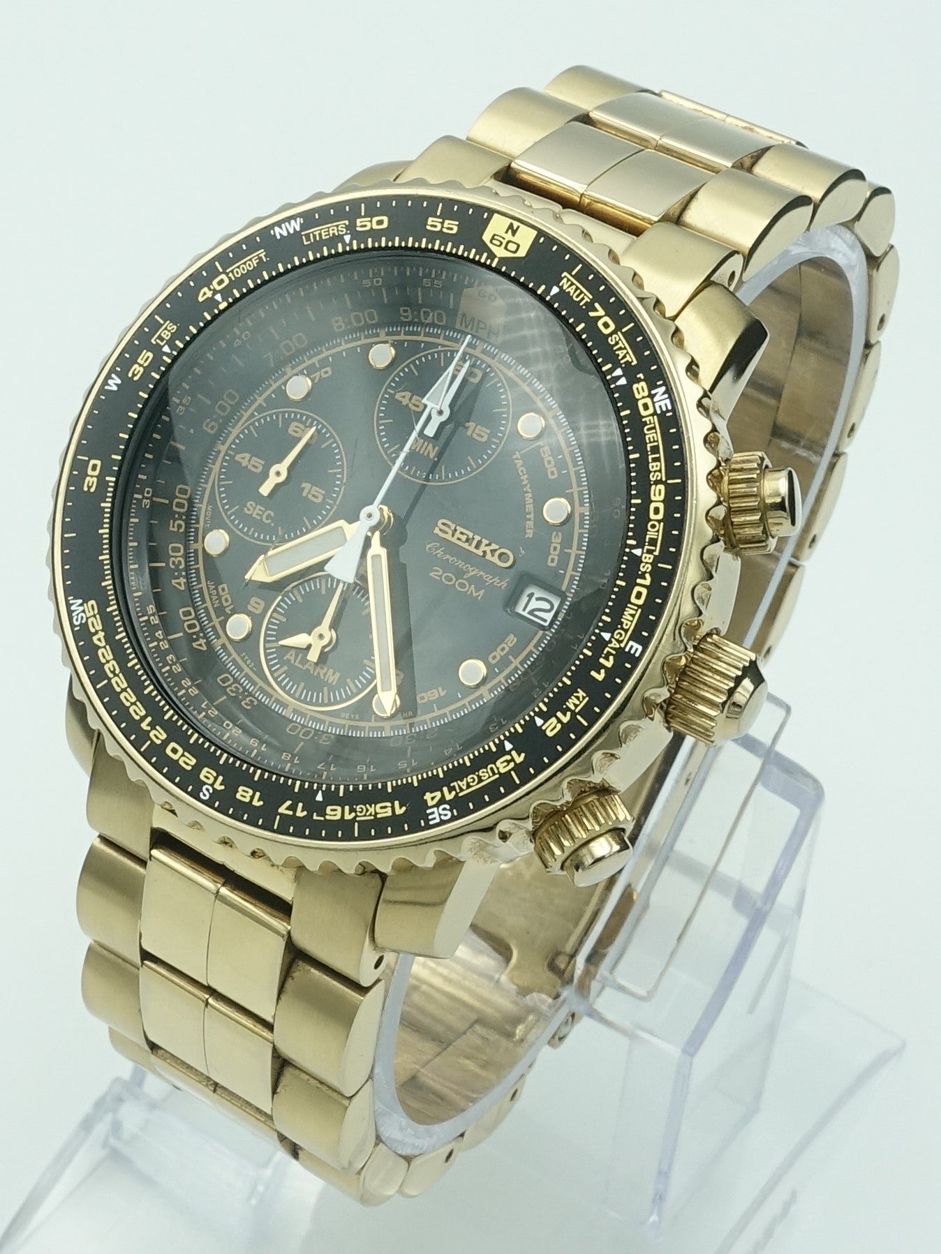 Seiko gold online flightmaster